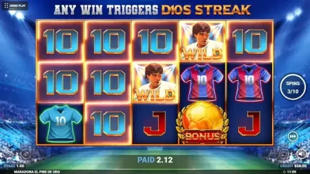 Maradona El Pibe De Oro slot screenshot 6