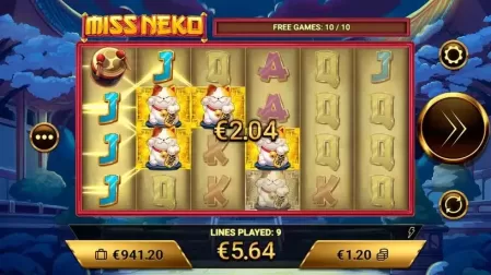 Miss Neko slot screenshot 4