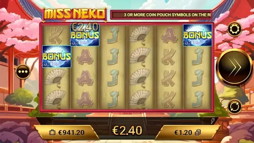 Miss Neko slot screenshot 2