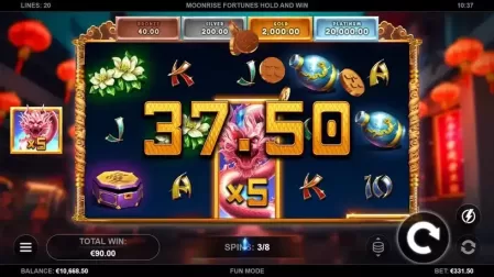 Moonrise Fortunes Hold & Win slot screenshot 4
