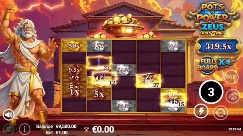 Pots of Power: Zeus slot screenshot