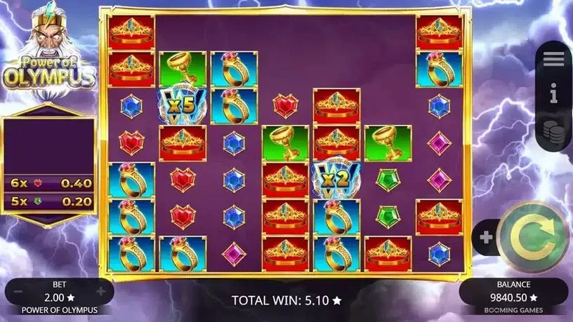 Power of Olympus slot screenshot 