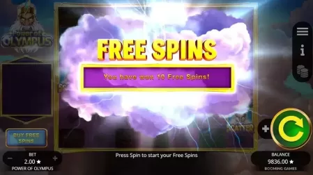 Power of Olympus slot screenshot 3
