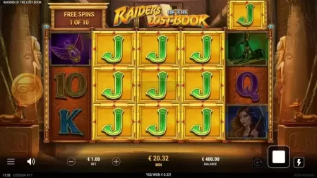 Raiders of the Lost Book slot screenshot 5