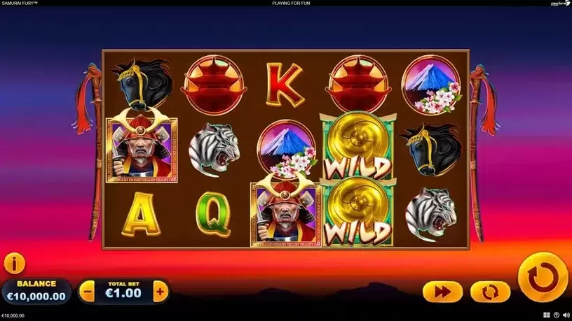 Samurai Fury slot screenshot 1