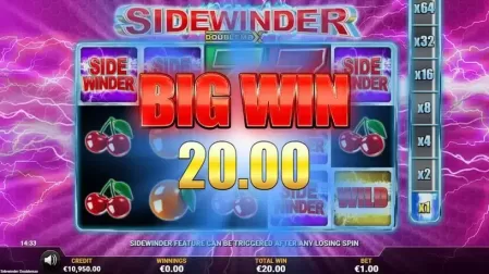 Sidewinder DoubleMax slot screenshot 4