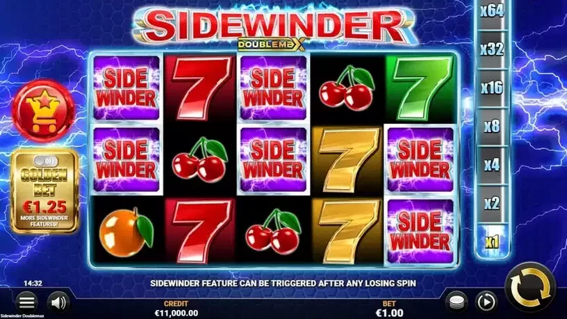 Sidewinder DoubleMax slot screenshot 1