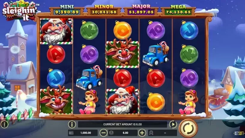 Sleighin' it slot screenshot 1