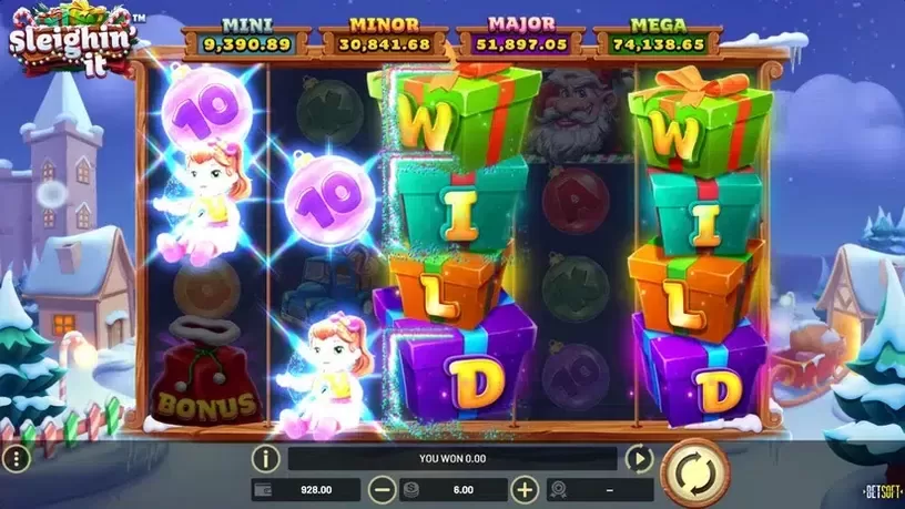 Sleighin' it slot screenshot 2