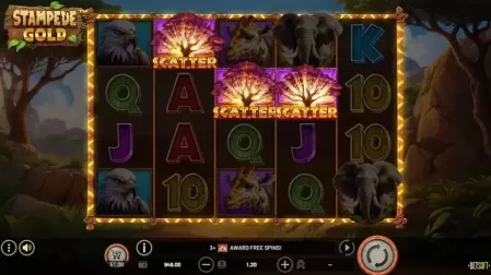 Stampede Gold slot screenshot 2