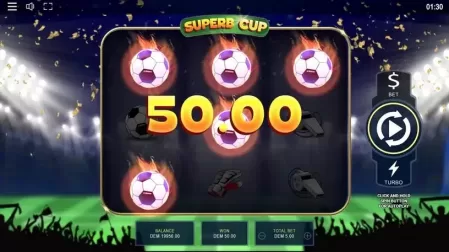 Superb Cup slot screenshot 4