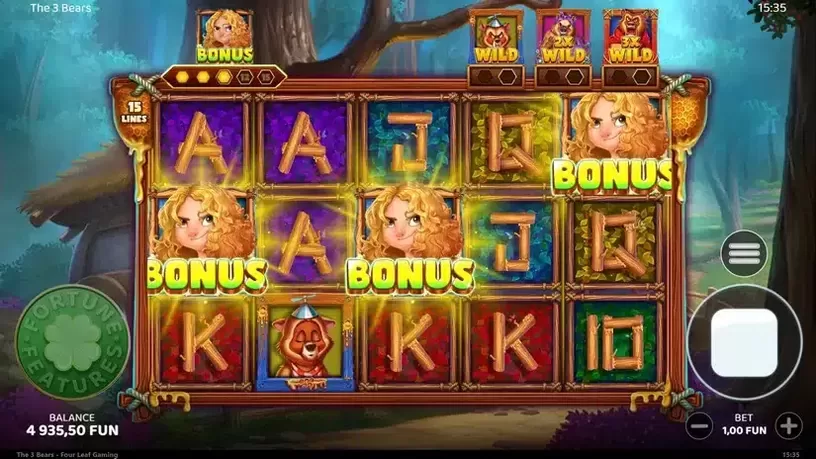 The 3 Bears slot screenshot 2