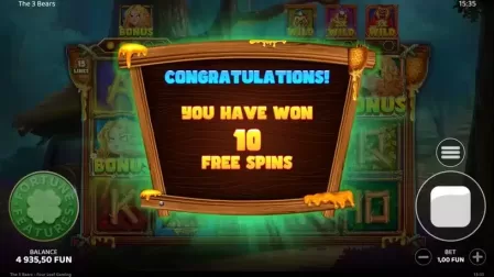 The 3 Bears slot screenshot 3