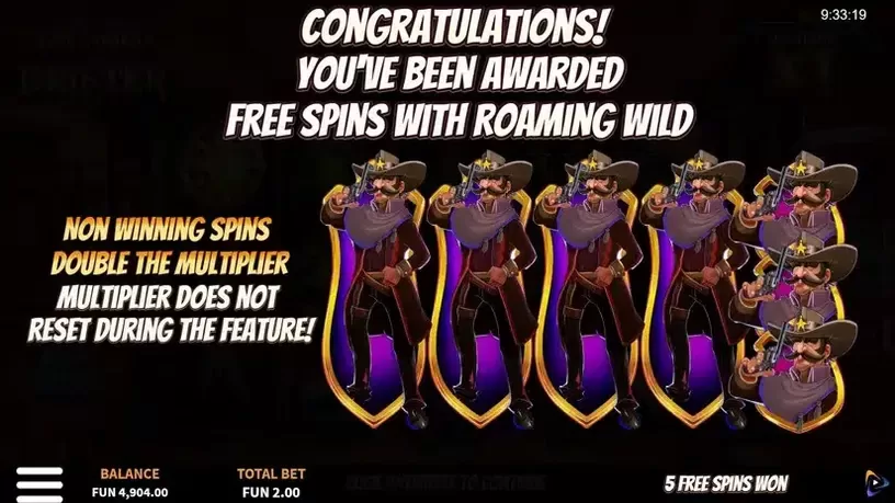 The Wild Drifter slot screenshot 2