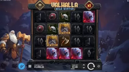 Valhalla Wild Winter slot screenshot 1