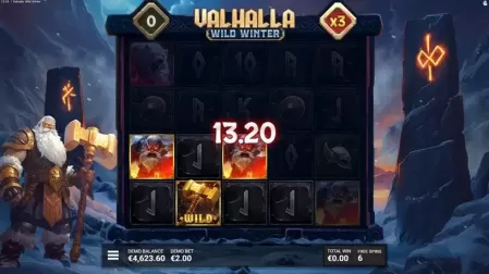Valhalla Wild Winter slot screenshot 4