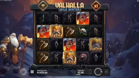 Valhalla Wild Winter slot screenshot 3