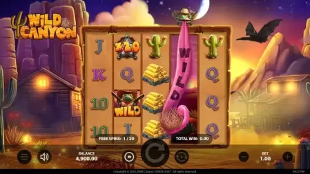 Wild Canyon slot screenshot 1