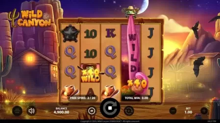 Wild Canyon slot screenshot 3
