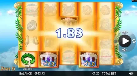 Zeus II slot screenshot 2