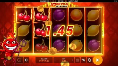 10 Devils Hotfire slot screenshot 2