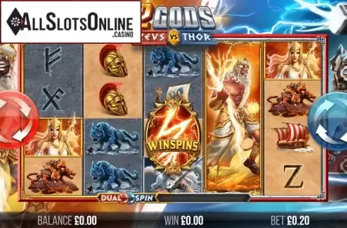 Reel Screen 3. 2 Gods Zeus vs Thor from 4ThePlayer