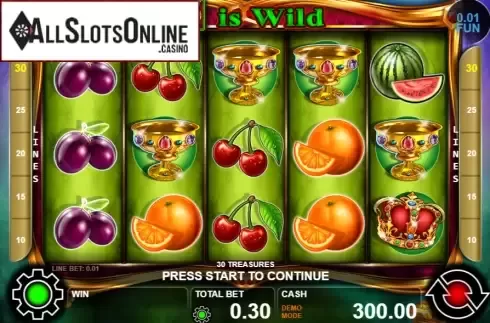 Reel screen. 30 Treasures from Casino Technology