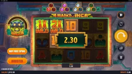 4 Masks of Inca slot screenshot 3