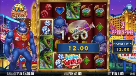 9k Kong in Vegas slot screenshot 8