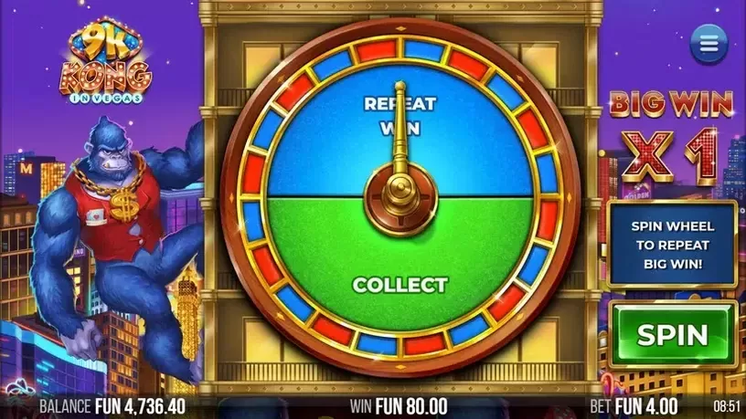9k Kong in Vegas slot screenshot 5