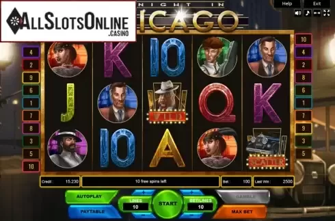 Reel Screen. A Night in Chicago from Platin Gaming