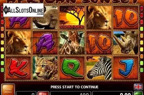 Screen2. African Sunset (CT) from Casino Technology