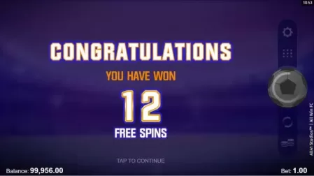 All Win FC slot screenshot 3