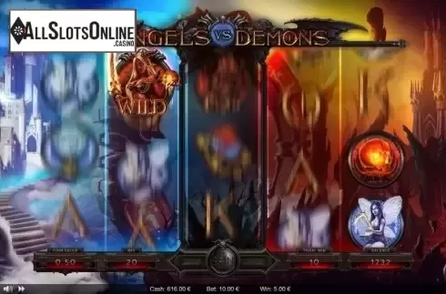 Sticky Wilds. Angels vs Demons from Thunderspin