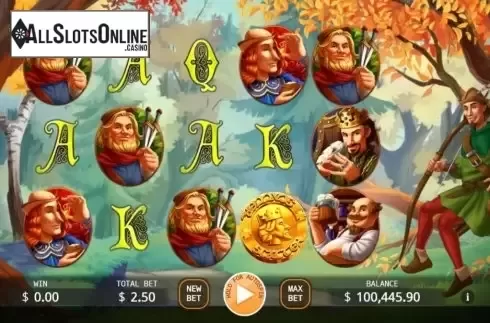 Reel screen. Archer Robin Hood from KA Gaming