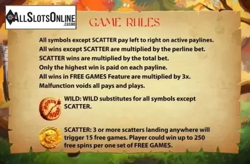 Feature screen 1. Archer Robin Hood from KA Gaming