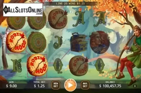 Win screen 2. Archer Robin Hood from KA Gaming
