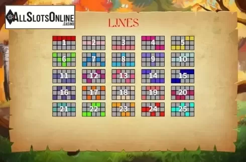 Paytable screen 2. Archer Robin Hood from KA Gaming