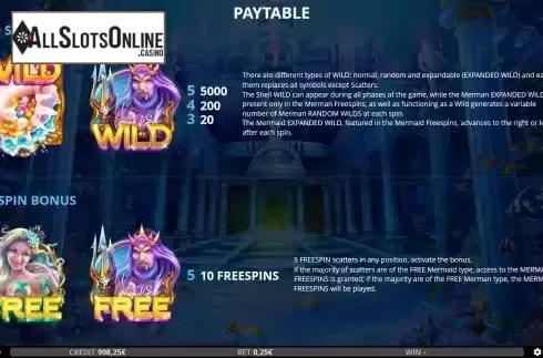 Features screen