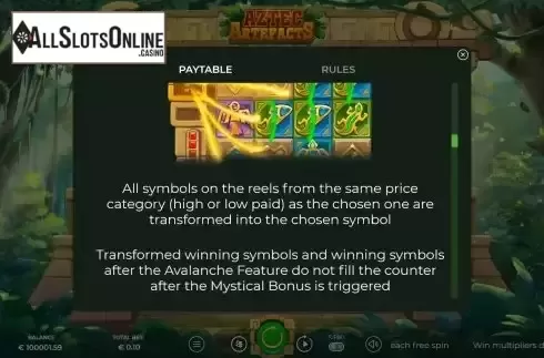 Mystical Bonus screen 3