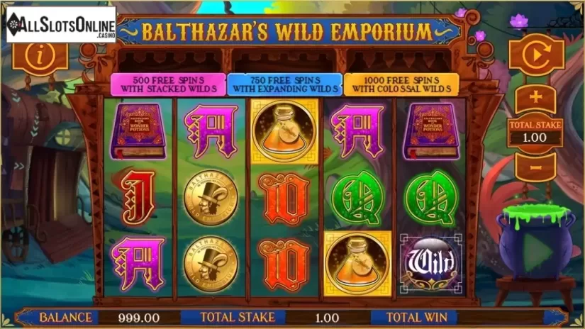Screen 1. Balthazars Wild Emporium from CORE Gaming