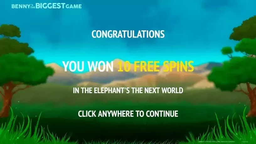 Benny's the Biggest Game slot screenshot 2