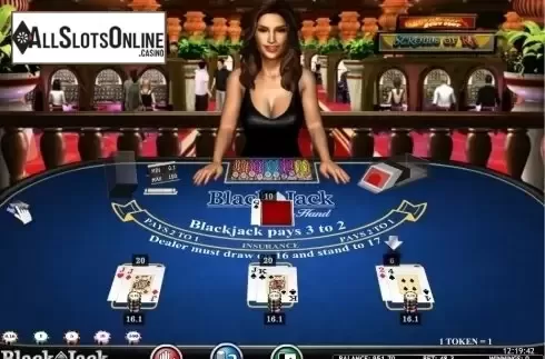 Game Screen. Blackjack MH 3D (iSoftBet) from iSoftBet
