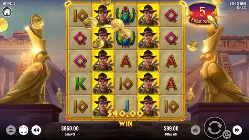 Book of Light slot screenshot 6