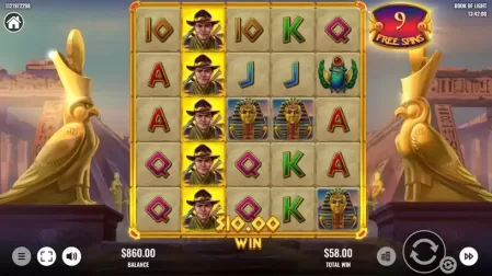 Book of Light slot screenshot 5