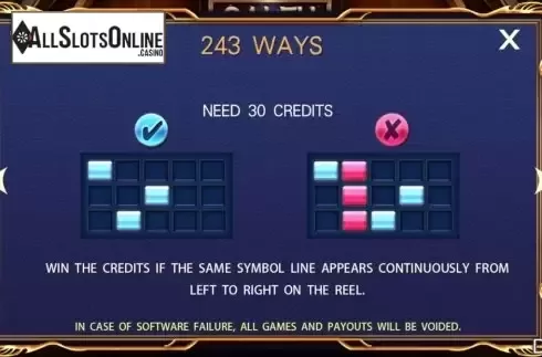 Paytable screen 3. Cai Fu from Iconic Gaming