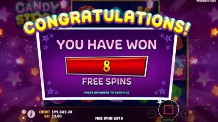 Candy Stars slot screenshot 4