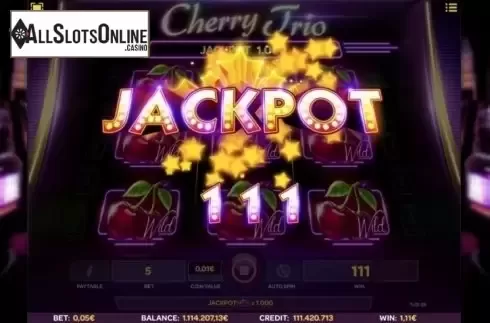 Jackpot. Cherry Trio from iSoftBet