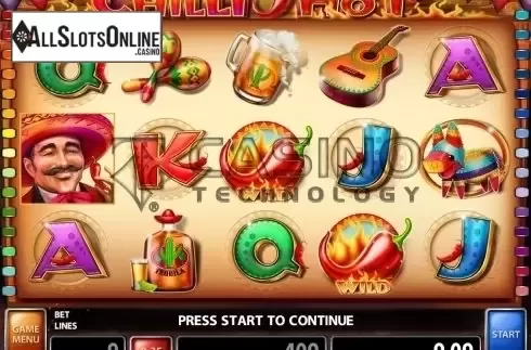 Win Screen . Chilli Hot from Casino Technology