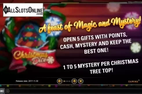 Info. Christmas Dice from GAMING1